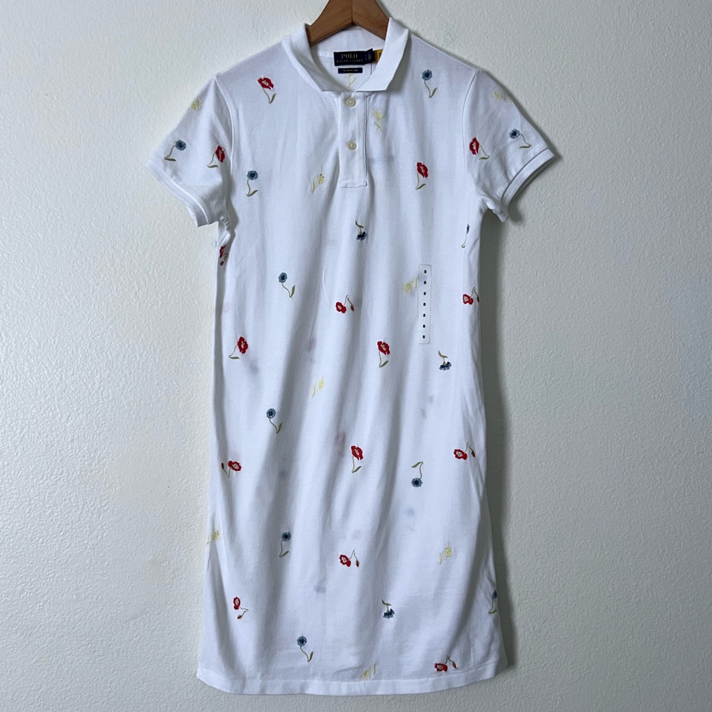 New Polo Ralph Lauren White Mu The Mesh Mini Dress Size S/P
